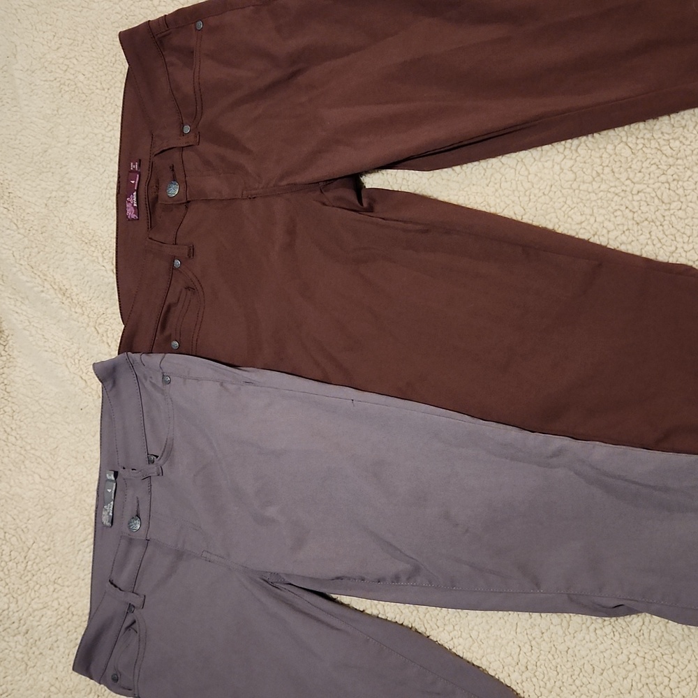 2 Pair Prana Stretchy Jean Pants size 4